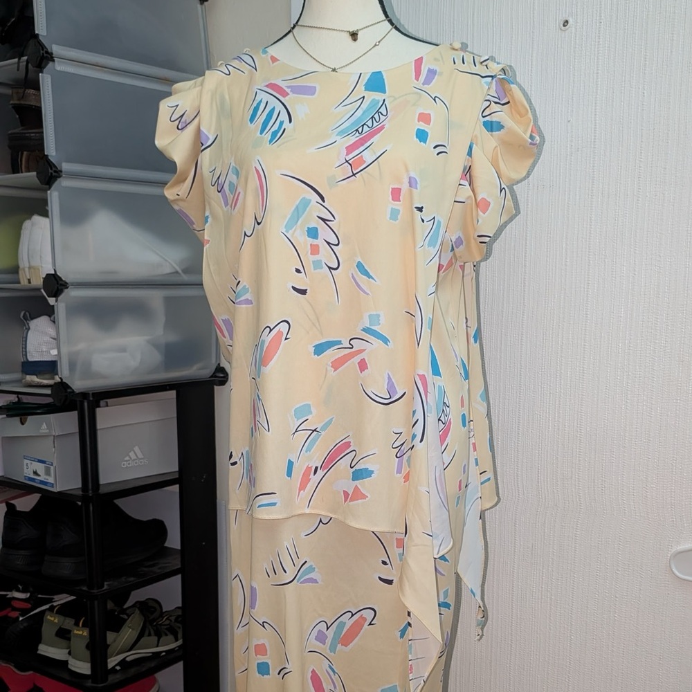 Abstract Print Dress - Picture 1 of 6